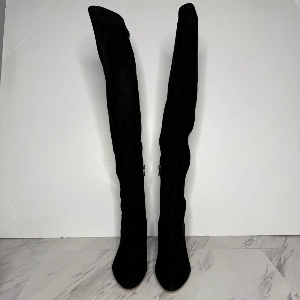 Marc Fisher Jayne Black Over The Knee Boot 9M